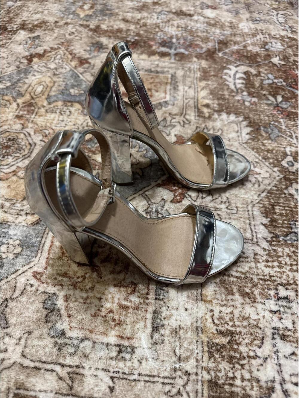 Charlotte Russe Block ankle strap heels 6